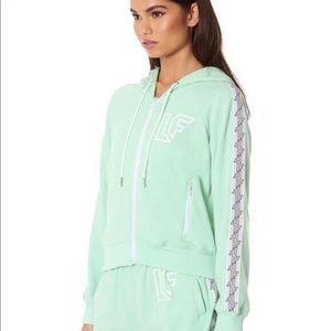 LF The Brand Tracker Zip Up cropped sweatshirt